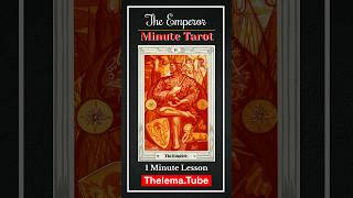 Minute Tarot - Understanding the Emperor Card - Thoth Tarot | #shorts