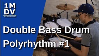 1MDV - The 1 Minute Drum Video #177 : Double Bass Drum Polyrhythm #1