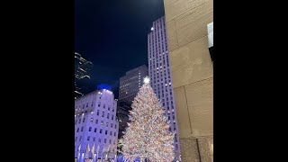 Visit to the Rockefeller Christmas Tree NYC  Christmas 2021