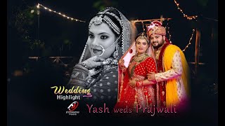 BEST WEDDING HIGHLIGHT 2022 ||  YASH & PRAJWALI || AJ FOTOGRAPHY