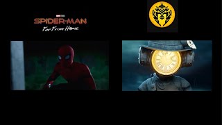 Side by Side reference from Skibidi Multiverse and Spider Man: Far From Home