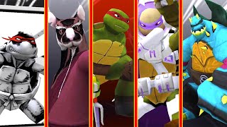 TMNT Legends Splinter, Raph, Donnie Original, Slash, Donnie Space