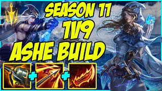 SEASON 11 ASHE 1V9 META BUILD | HOW IS NOBODY TALKING ABOUT THIS BUILD? LEAGUE OF LEGENDS GAMEPLAY