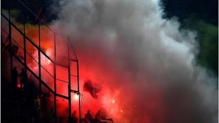 Albanian Pyroshow in Italy (Italy vs. Albania 2:0 | World Cup Qualification)