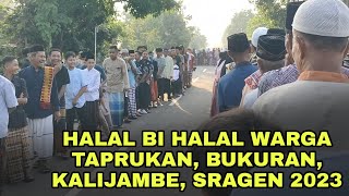 Halalbihalal Warga Kampung Taprukan, Bukuran, Kalijambe, Sragen 2023