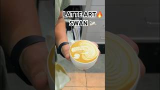 LATTE ART🔥 haciendo un lindo cisne/swan 🦢 #baristadaily #latte #baristalatteart #coffee #latteart