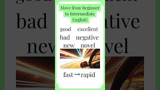 Move from Beginner to Intermediate English #vocabulary