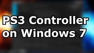 PS3 controller on Windows 7