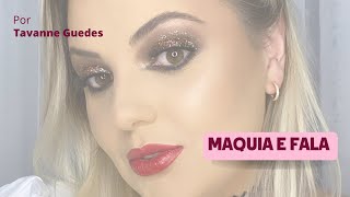 Maquia e fala ✨ #tutorial #maquiagem #glitter