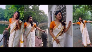 Malayalam Actress Moksha's latest hot "Onam festive " photo shoot