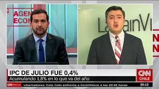 Javier Salinas se refiere al IPC de julio en CNN Chile