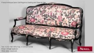 French Antique Salon Set Regence Seating and Chairs for