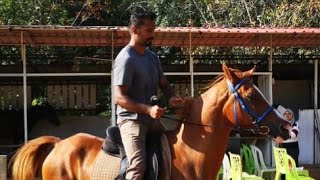 Practicing Horseback Archery using Back Quiver