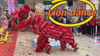 Lion dance,business openning  in Foshan,Guangdong,China