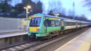 Class 171s pass Woldingham