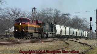 KCS 4772 frac sand train at Greenville, TX 03/09/2014 ©