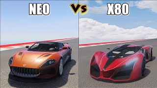 VYSSER NEO VS X80 PROTO SPEED TEST DRAG RACE - GTA 5 ONLINE