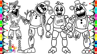 Five Nights at Freddy's Coloring Pages / FNAF 3 Help Wanted / How To Color Phantom Animatronics