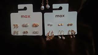 mini jewellery haul under199@MaxFashionsIndia #cute earings #shopping haul