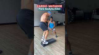 As vésperas de subir no palco,desafiei meu amigo bodybuilder para um cardio hard,PS:peso das anilhas