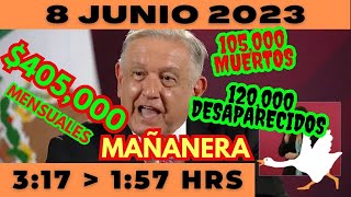 💩🐣 Conferencia de prensa matutina *Jueves 8 de Junio 2023* Presidente AMLO de 3:17 a 1:57.