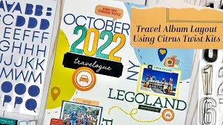 Travel Album Intro Page   October 2022 Using Citrus Twist Kits