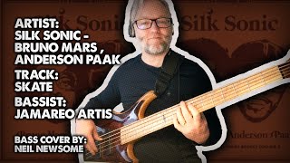 Skate - Bruno Mars, Anderson Paak, Silk Sonic - Jamareo Artis -  Bass Cover