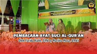 Pembacaan Ayat Suci Al-Qur'an Oleh Ibu Farida Kulle S.Pd bersama Ibu Marlina Musa, S.Pd.i