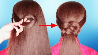 Easy knotted ponytail | braid hairstyle | knotted hairstyle | hairstyle by shameela | ponytail |