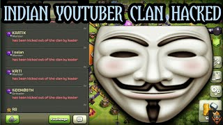 INDIAN YOUTUBERS LVL13 CLAN HACKED| CLASH OF CLANS