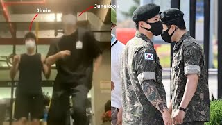 BTS News Today! BTS’s Jimin and Jungkook Spotted Dancing Together During Military Break at Gym.