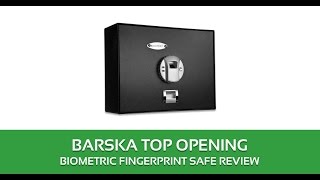 BARSKA Top Opening Biometric Fingerprint Safe Review