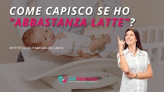 Come capire se ho abbastanza latte per il mio bambino?