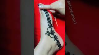 Amazing reverse mehndi foot mehndi design।।easy leg mehndi design।।latest mehndi design