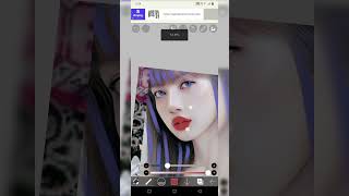 LISA blue fade colour smudge edit and happy Holi all of you #trendingshorts #viralvideo #blackpink 😌