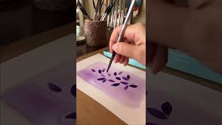 Lavender  Haze watercolor piece