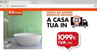 KVstore Vasca da bagno centro stanza modello Rachele