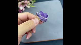 beautiful raw amethyst ring #amethyst #amethystquartz #amethyststone #amethystjewelry