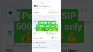 Power of SIP | Investment #sip #investing #earnmoney #shorts