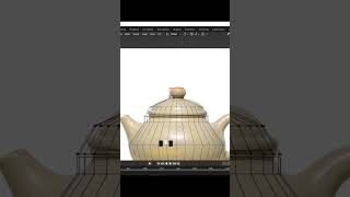 3D Teapot Modeling In blender part-01-mds design #shorts ☕