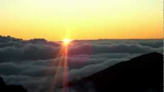 Haleakale summit for sunrise in Maui, HI