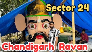 Chandigarh Sector 24 Ravan 2024 | Chandigarh Making Ravan | Ravan Making 2024 | Monster KD