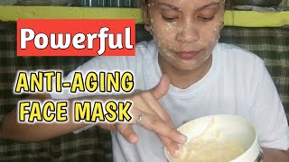 Powerful Two Ingredients to protect you from age marks || Anti-aging Banana and Yogurt Face Mask