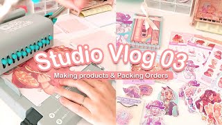 🌼STUDIO VLOG 03🌼// Making products & packing orders