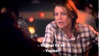 Meredith e Callie - 11x05 "Vaginaaaa" (cena legendada)