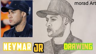 Drawing Neymar ❤/ How to draw Neymar Jr with a pencil easy🔥🔥