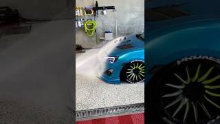 mencuci mobil Toyota sedan biru biar kinclong #shorts #viral #trending