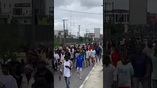 Protest Day3: Massive Protest still on in Portharcourt #shorts #shortsfeed #shortsvideo