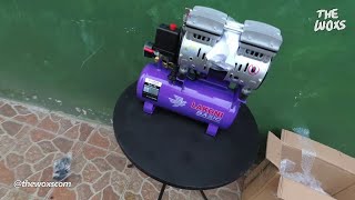 Unboxing Kompresor Listrik Lakoni Basic 9S Oilless 3/4 HP 8 Bar 550W