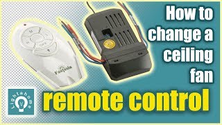 How to change a ceiling fan remote control